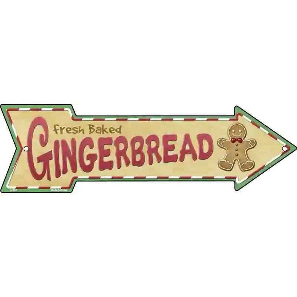 Fresh Baked Gingerbread Novelty Metal Arrow Sign 17" x 5" NEW! Home & Garden:Home Décor:Plaques & Signs Style Your Walls